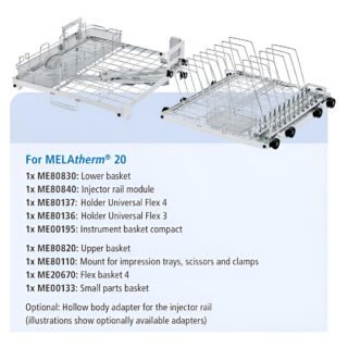 basis configuration for the maxillofacial practice.for melatherm® 20